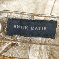 Antik Batik minijupe couleur or