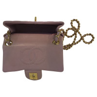 Chanel Classic Flap Bag Mini Square in Pelle in Rosa
