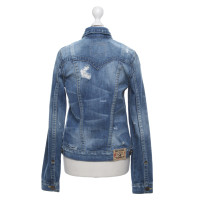 True Religion Jacket/Coat Cotton in Blue