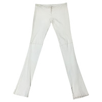 Gianni Versace Paio di Pantaloni in Pelle in Bianco