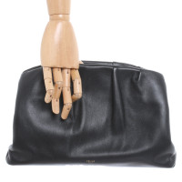 Céline Clutch Bag Leather in Black