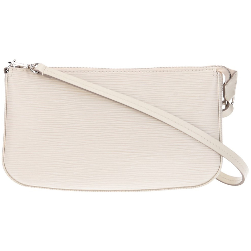 Louis Vuitton Pochette Accessoires Leer in Crème