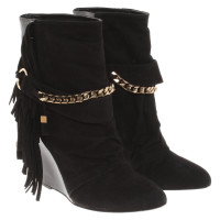Elisabetta Franchi Ankle boots Leather in Black