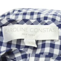 Caroline Constas Dress with plaid pattern