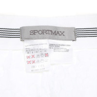 Sport Max Paio di Pantaloni in Cotone in Bianco
