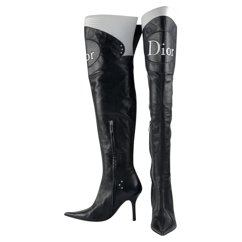 Christian Dior Boots Leather in Black 