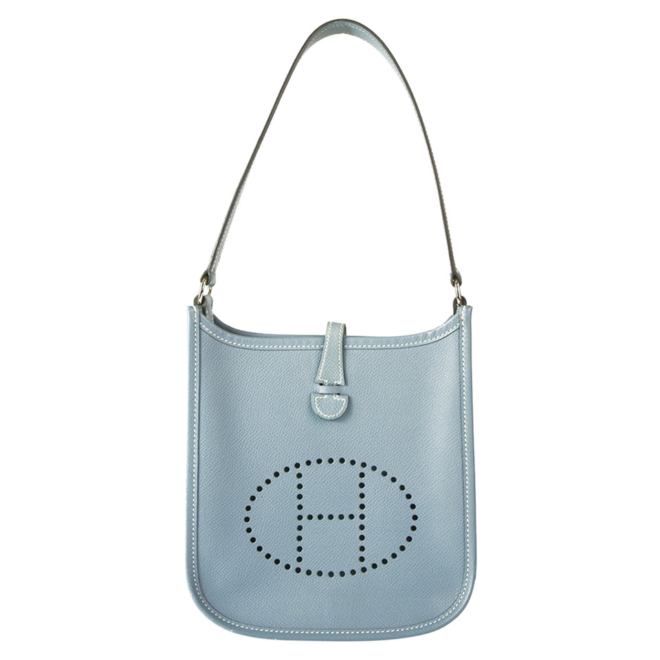 Hermès Evelyne TPM 17 Leer in Blauw