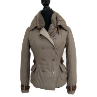 Ermanno Scervino Veste/Manteau en Coton en Taupe