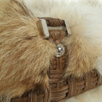 Salvatore Ferragamo Handbag with fur trim