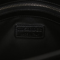 Jil Sander Handtasche aus Leder in Schwarz