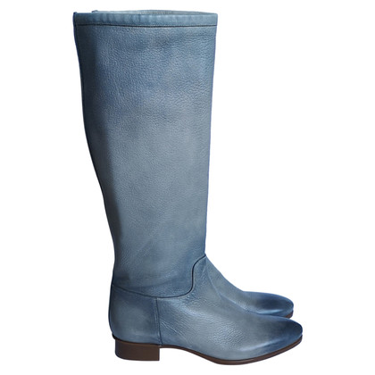 Santoni Boots Leather in Grey