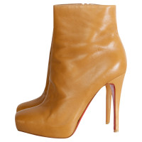 Christian Louboutin camel leather bootie