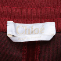 Chloé Velvet pants in red