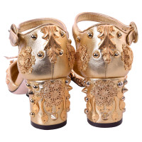 Dolce & Gabbana Gouden sandalen