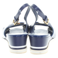 Baldinini Sandalen aus Leder in Blau