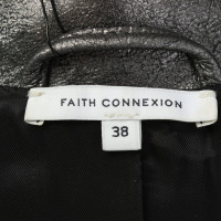 Faith Connexion Giacca/Cappotto in Pelle in Grigio