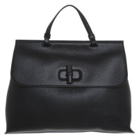 Gucci Bamboo Daily Top Handle Bag aus Leder in Schwarz