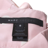 Marc Jacobs Seidenkleid in Rosa/Creme