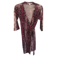 Diane Von Furstenberg Dress Silk in Fuchsia