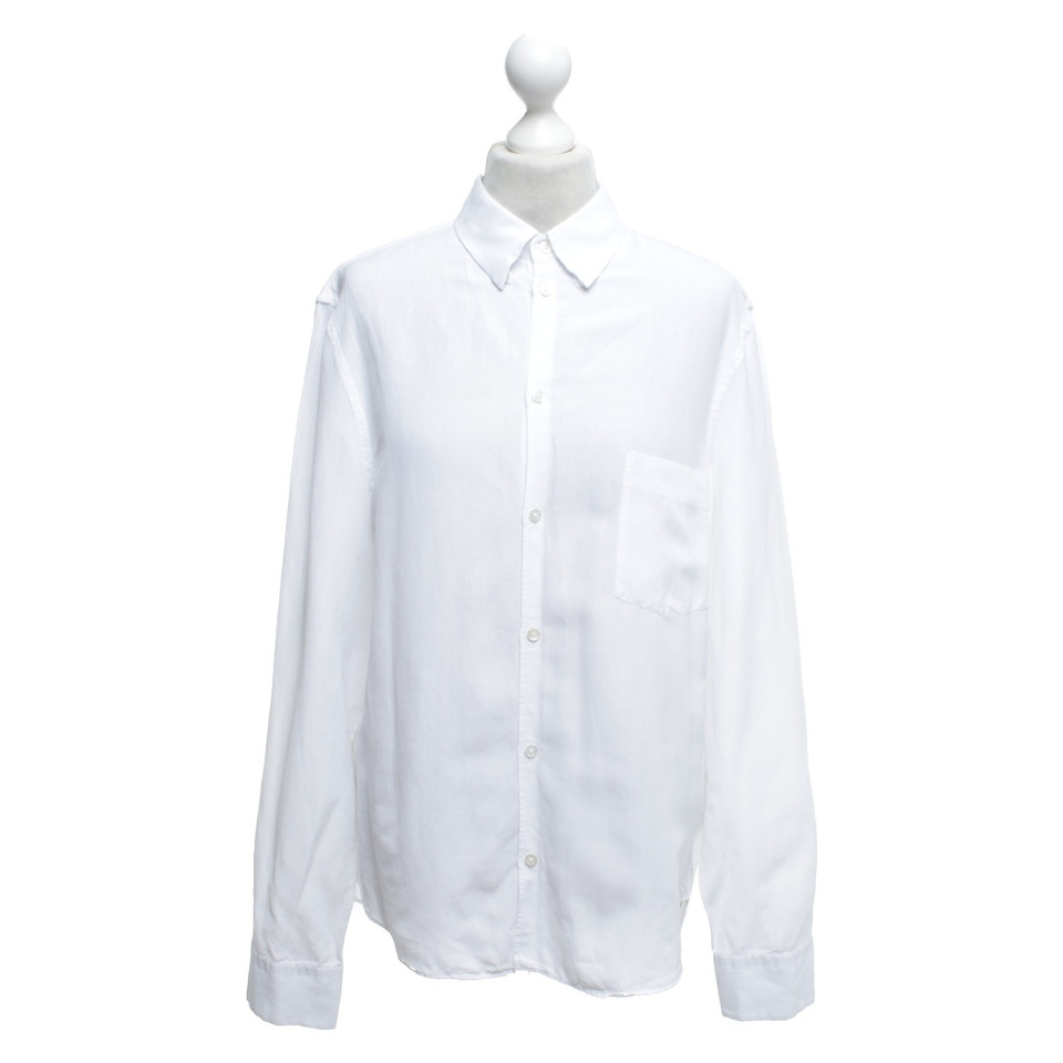 Jil Sander Blouse met overhemd in wit