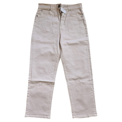 Max Mara Jeans aus Baumwolle in Creme