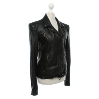 Autres marques Meatpacking D. - Veste en cuir noire