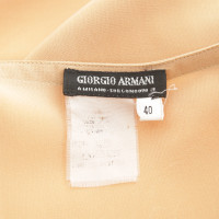 Giorgio Armani Mouwloze Top in beige