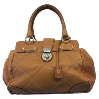 Max Mara Handtasche aus Leder in Braun