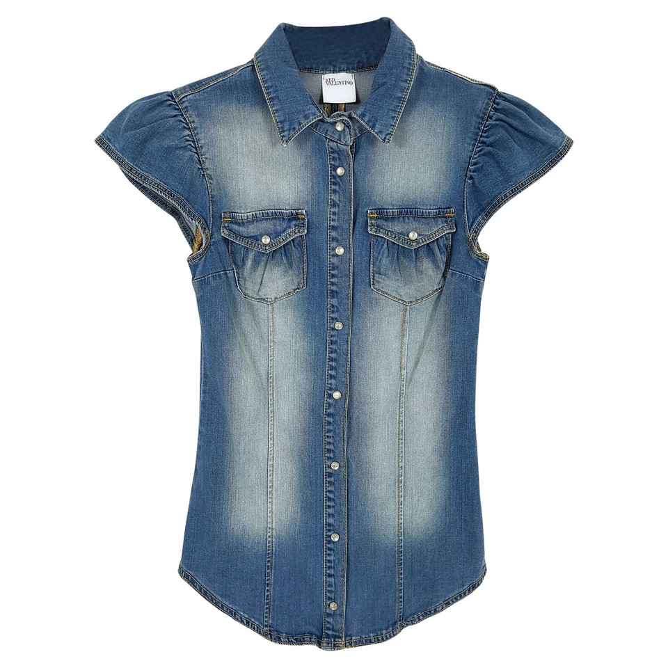 Red Valentino Top Jeans fabric in Blue