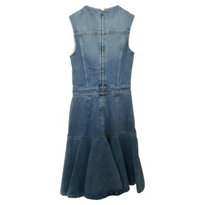 Alexander McQueen Kleid aus Jeansstoff in Blau