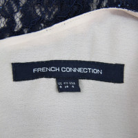 French Connection Lace dress in dark blue