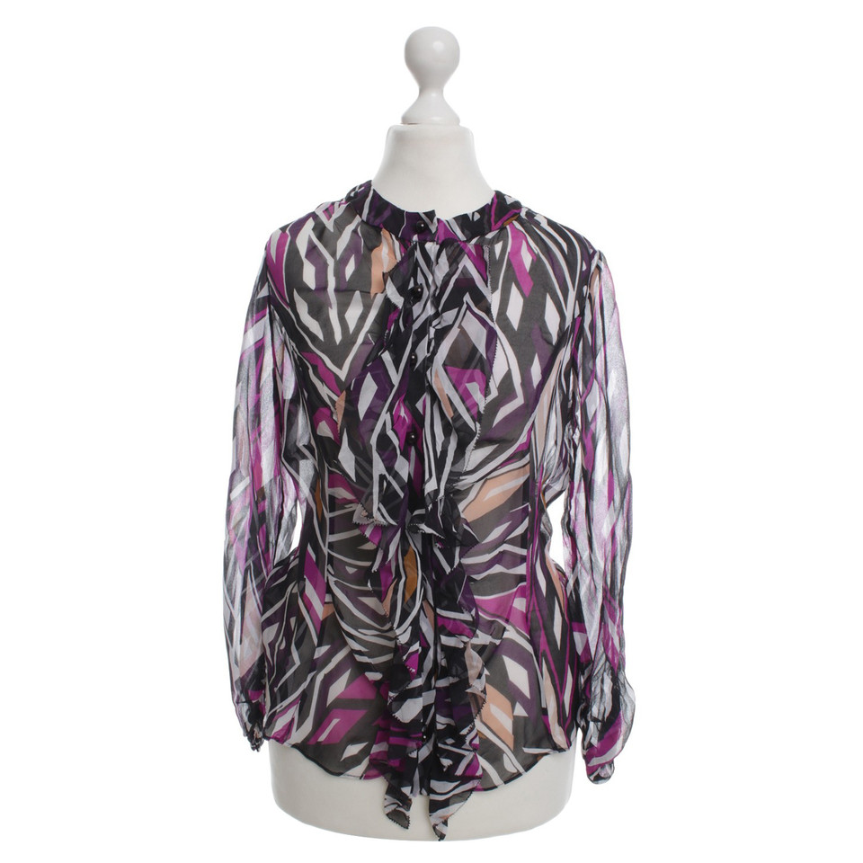 Diane Von Furstenberg Grafische print zijden blouse