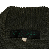 Carven Green Wool Cardigan