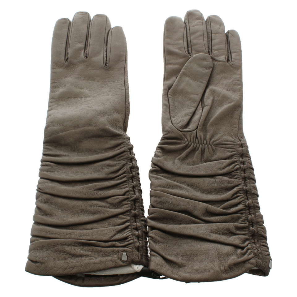 Roeckl Handschuhe aus Leder in Grau