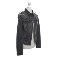 Blessed & Cursed Denim jacket with studded trim