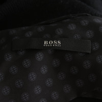 Hugo Boss Jacke/Mantel aus Wolle in Schwarz