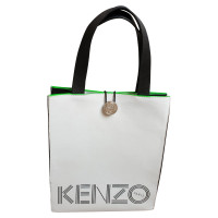 Kenzo X H&M Handtasche aus Leder in Weiß