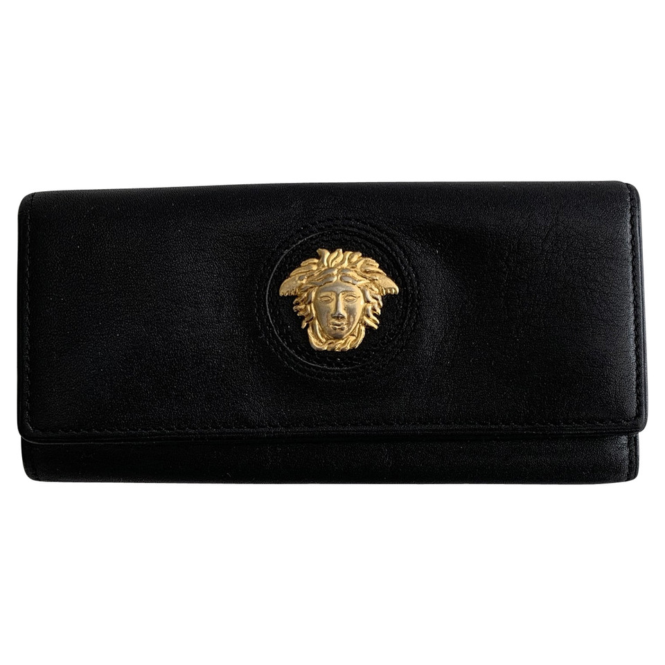 Gianni Versace Accessoire aus Leder in Schwarz