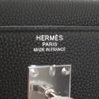 Hermès Kelly Bag 40 in Pelle in Nero