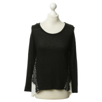 Sandro Sweater with lace trim