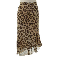 Moschino Silk skirt with Leopard print