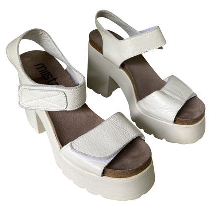 Miista Wedges Leather in White