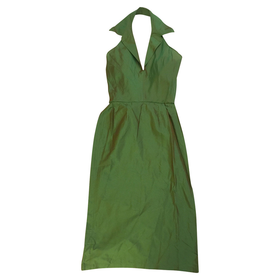 Max Mara Kleid aus Seide in Grün