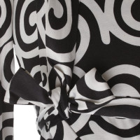 Diane Von Furstenberg Silk dress in black / white