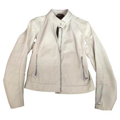 Prada Jacket/Coat Leather in Beige