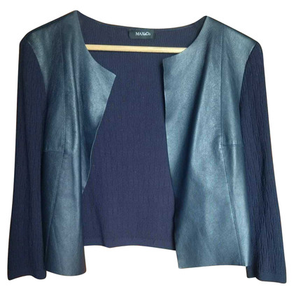 Max & Co Jacket/Coat Viscose in Blue