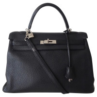 Hermès Kelly Bag 35 en Cuir en Noir