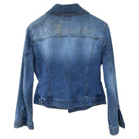 Blumarine Jacke/Mantel aus Baumwolle in Blau