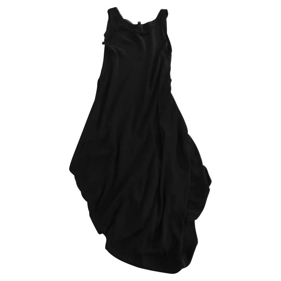 Yohji Yamamoto Zwart zijden jurk