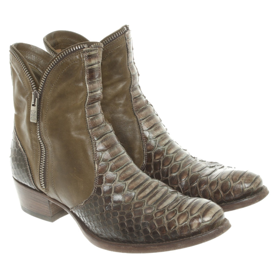 Pantanetti Ankle boots Leather in Green